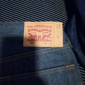 Selling these 501 Levi..only worn once .lost stomach no longer can fit